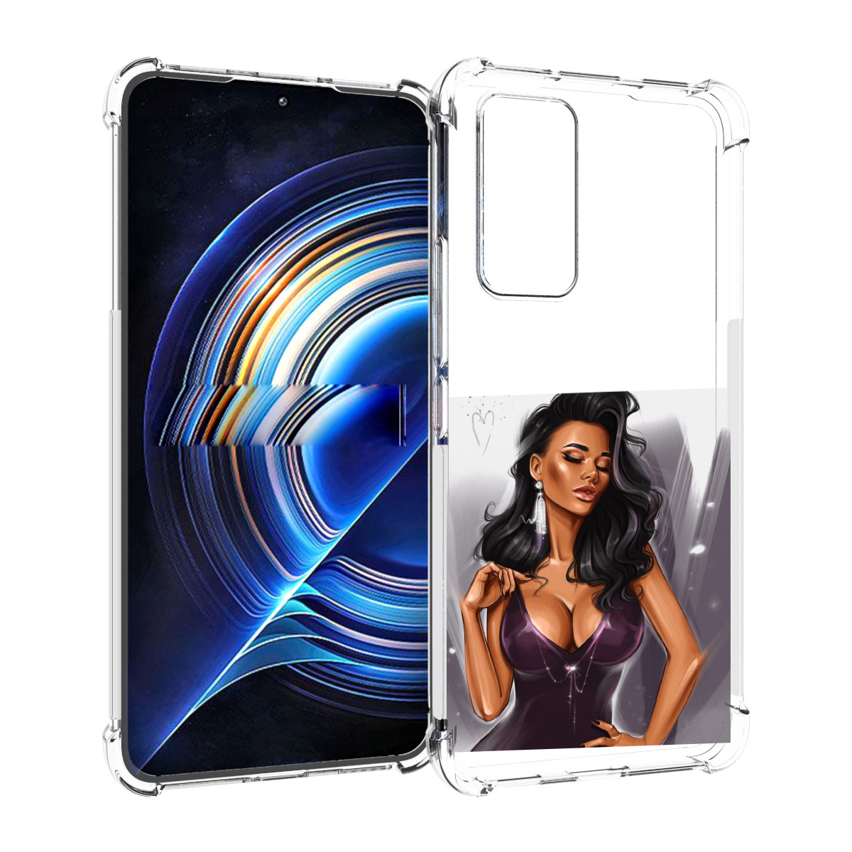 

Чехол MyPads нарисованная-девушка-в-фиолетовом-платье женский для Tecno Camon 19 Neo, Прозрачный, Tocco