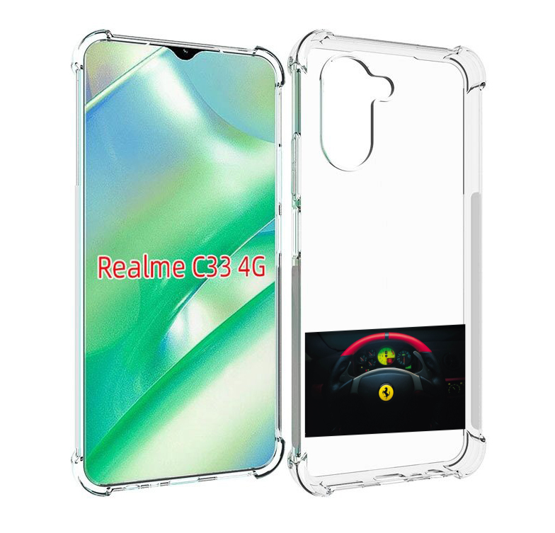 

Чехол MyPads ferrari 2 для Realme C33 4G, Прозрачный, Tocco