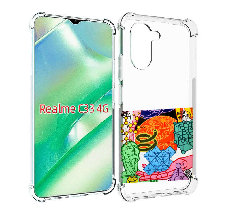 

Чехол MyPads физика-химия для Realme C33 4G, Прозрачный, Tocco