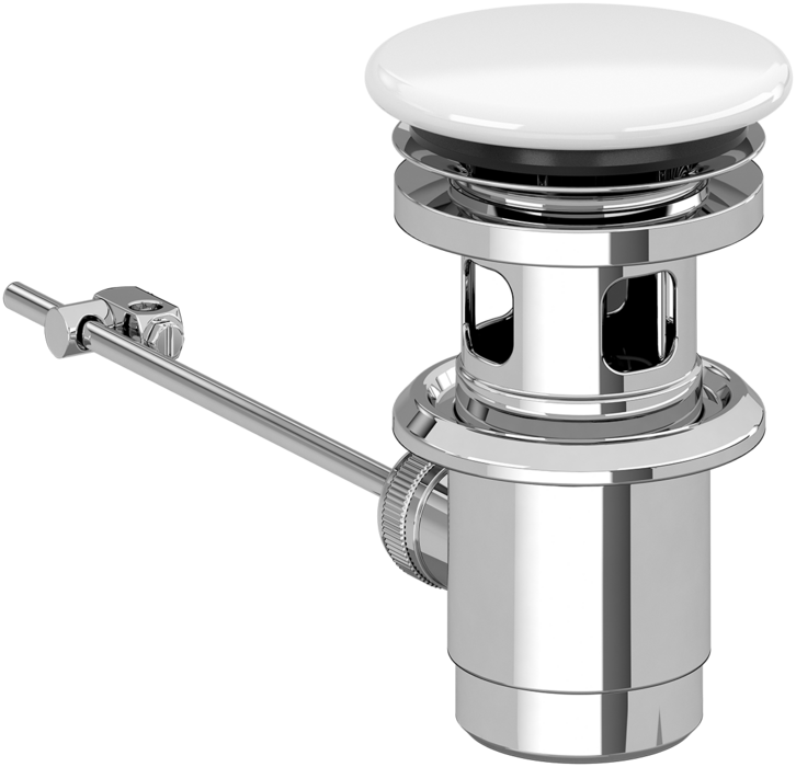 Донный клапан Villeroy & Boch запираемый с керамической крышкой, альпийский белый 68100001