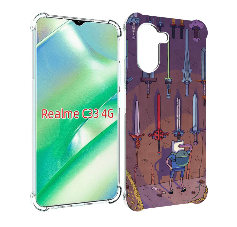 

Чехол MyPads фин ищет меч для Realme C33 4G, Прозрачный, Tocco