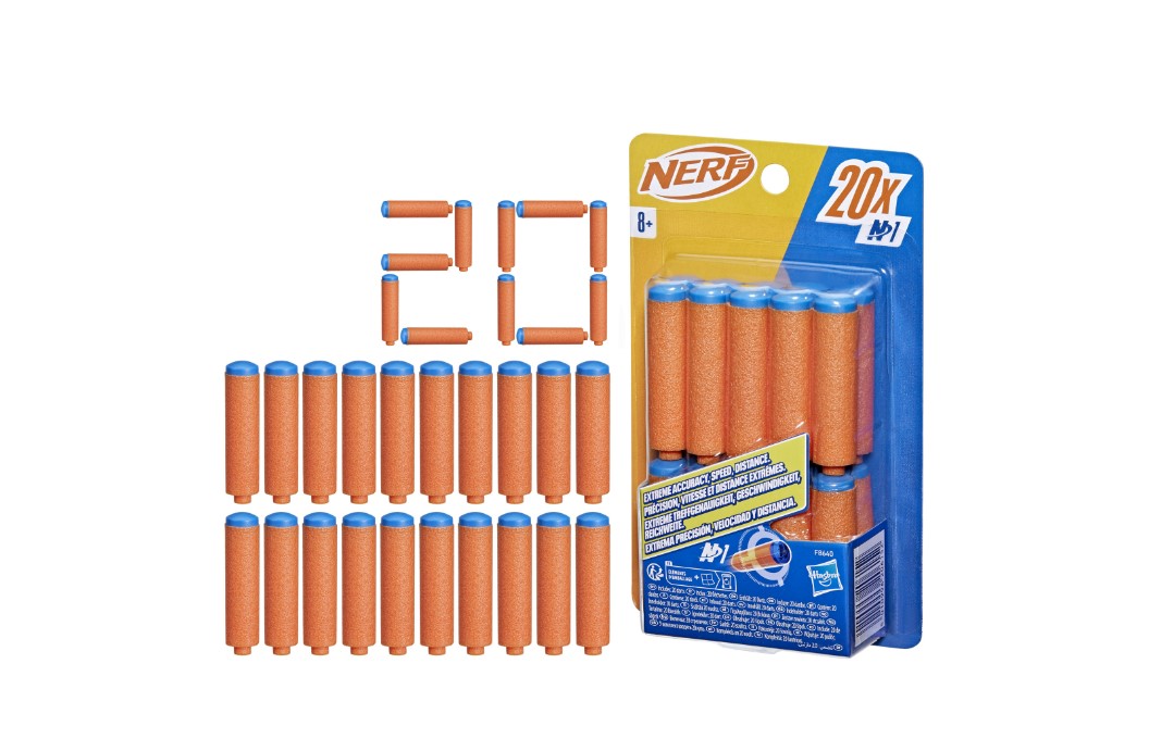 Набор пуль Nerf N Series Refill 20 F8640 для бластера, мягкие