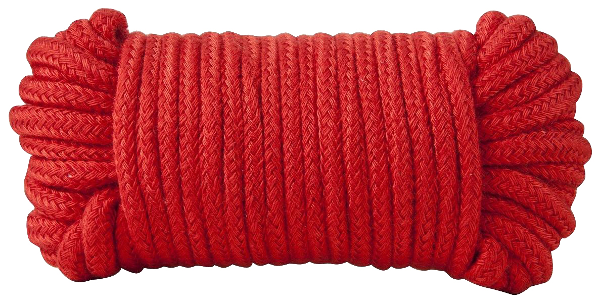 фото Красная хлопковая верёвка bondage rope 33 feet 10 м. blush novelties