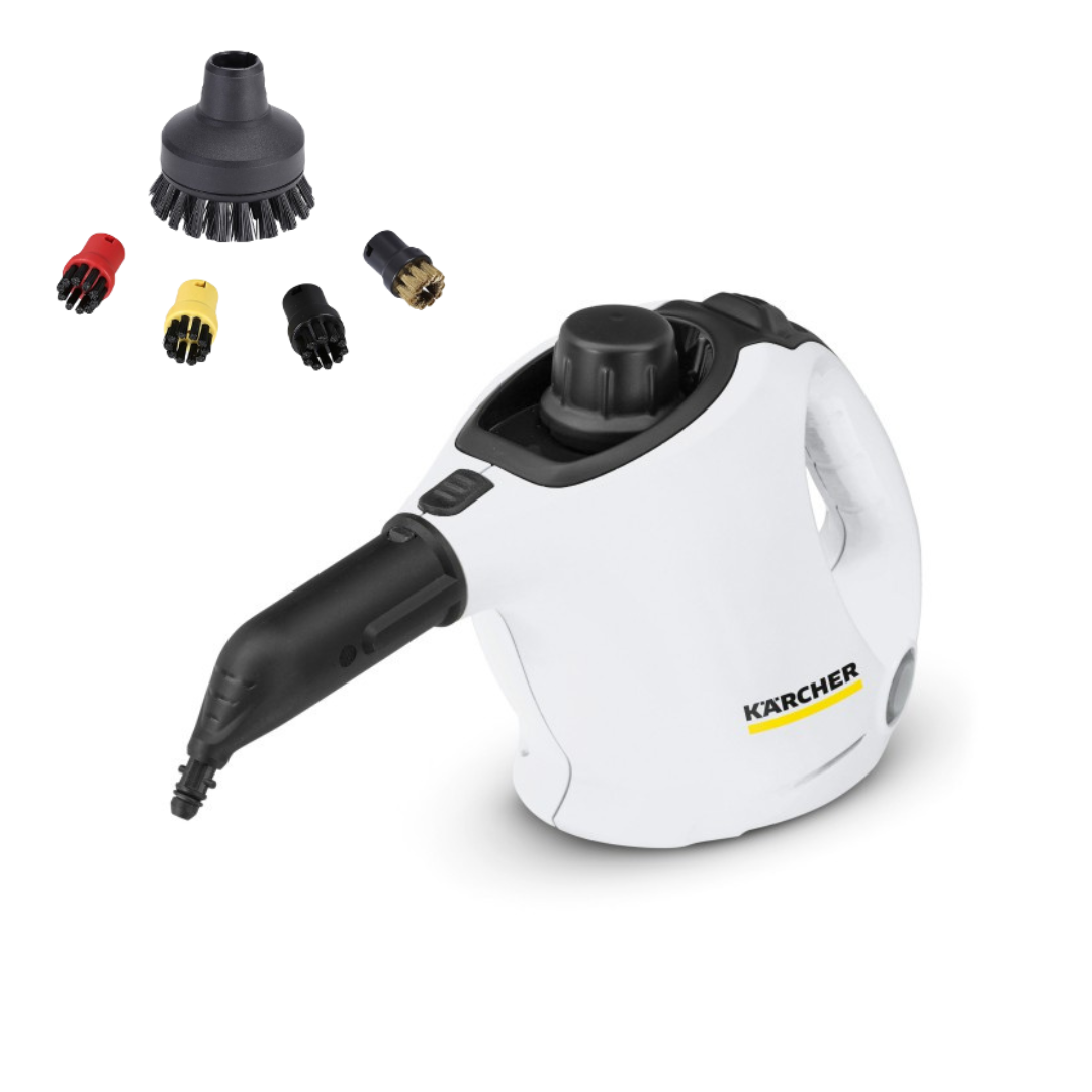 

Пароочиститель Karcher SC 1 белый, SC 1+5 насадок IVAHAVI