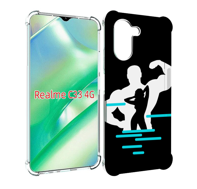 

Чехол MyPads фитнес-тренировка для Realme C33 4G, Прозрачный, Tocco