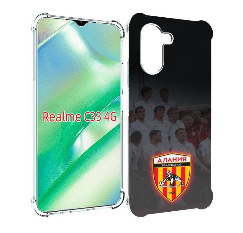 

Чехол MyPads фк алания владикавказ мужской для Realme C33 4G, Прозрачный, Tocco