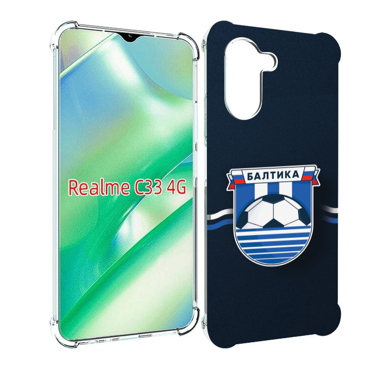 

Чехол MyPads фк балтика калининград мужской для Realme C33 4G, Прозрачный, Tocco