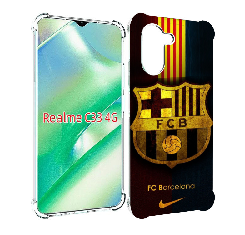 

Чехол MyPads фк барселона мужской для Realme C33 4G, Прозрачный, Tocco