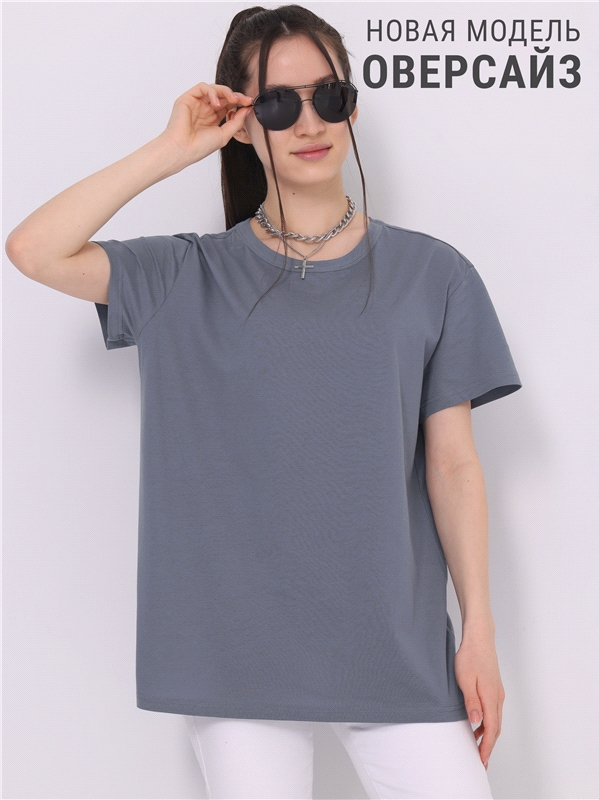 

Футболка женская Апрель ф273001000Р2 серая 84/164, Серый, ф273001000Р2