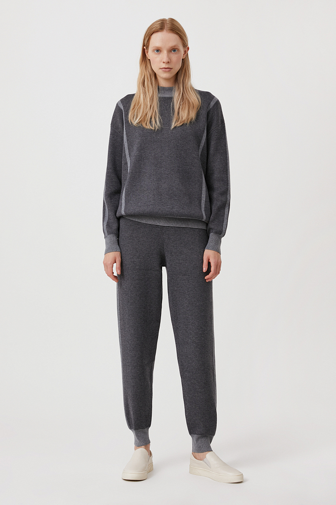 

Брюки женские Finn Flare FAB11146 серые XS, FAB11146
