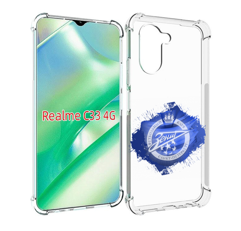

Чехол MyPads фк зенит 1 мужской для Realme C33 4G, Прозрачный, Tocco
