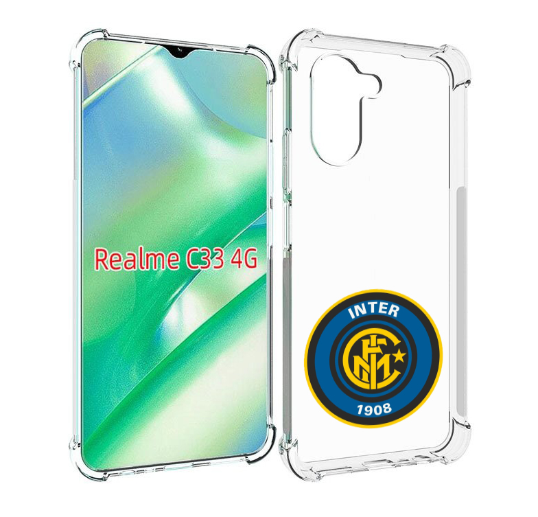 

Чехол MyPads фк интер мужской для Realme C33 4G, Прозрачный, Tocco