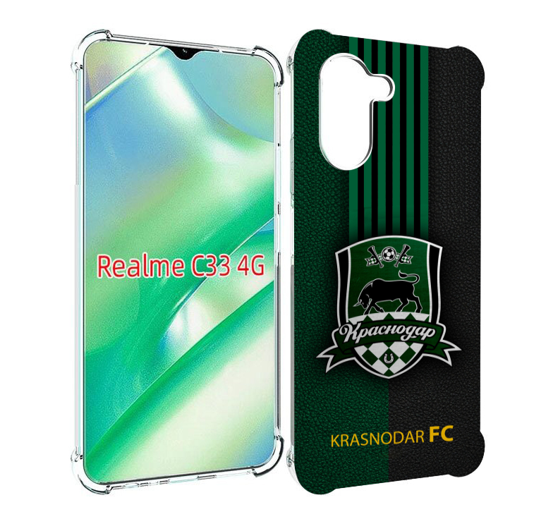 

Чехол MyPads фк краснодар мужской для Realme C33 4G, Прозрачный, Tocco