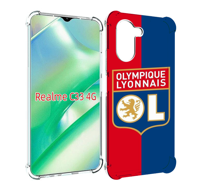 

Чехол MyPads фк лион эмблема для Realme C33 4G, Прозрачный, Tocco