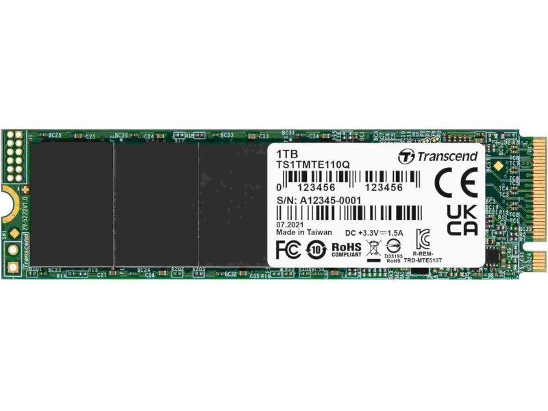 

SSD накопитель Transcend 110Q M.2 2280 1 ТБ (TS1TMTE110Q), 110Q