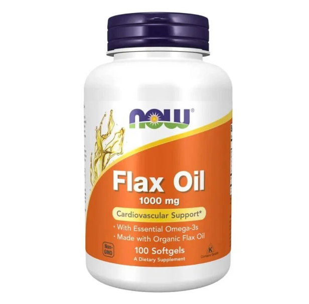 

NOW Flax Oil Organic 1000 mg капсулы 100 шт.