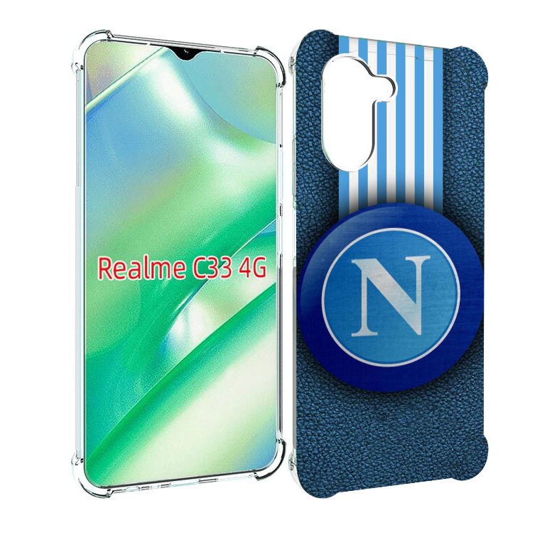 

Чехол MyPads фк наполи мужской для Realme C33 4G, Прозрачный, Tocco