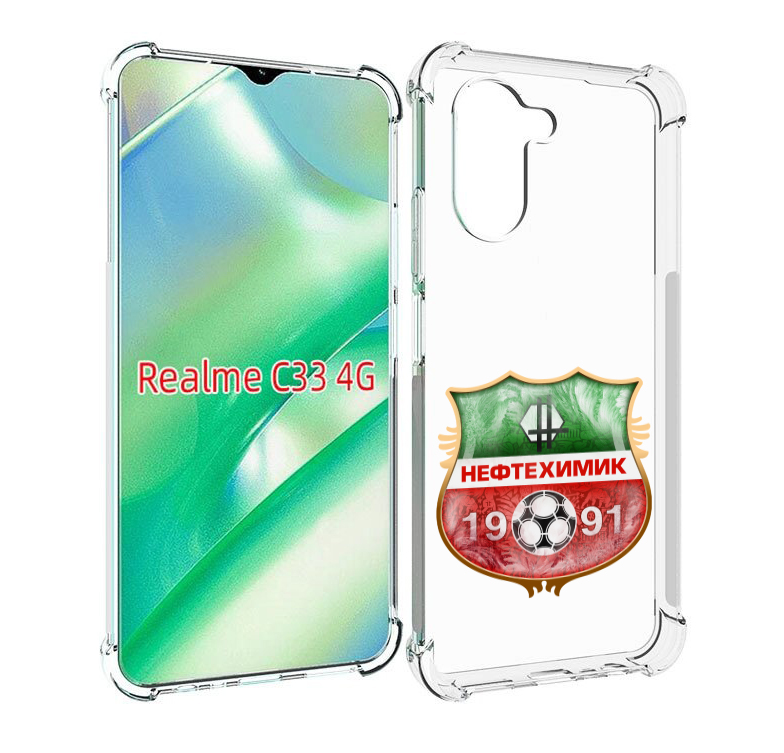 

Чехол MyPads фк нефтехимик нижнекамск для Realme C33 4G, Прозрачный, Tocco