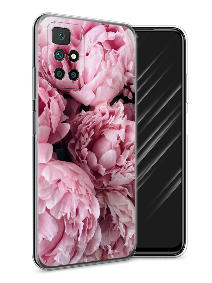 

Чехол Awog на Xiaomi Redmi 10 "Нежные пионы", Разноцветный, 311350-8