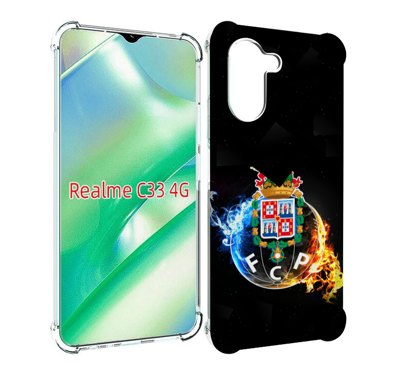 

Чехол MyPads фк порту для Realme C33 4G, Прозрачный, Tocco