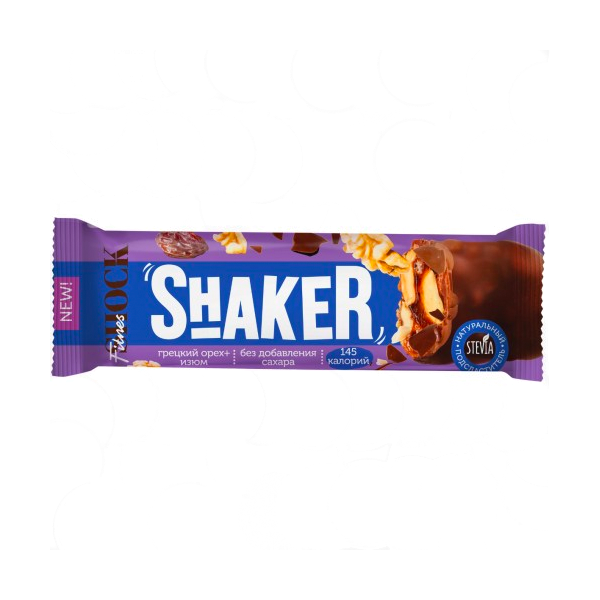Протеиновый батончик FitnesShock Shaker Protein Bar - 35 грамм грецкий орех