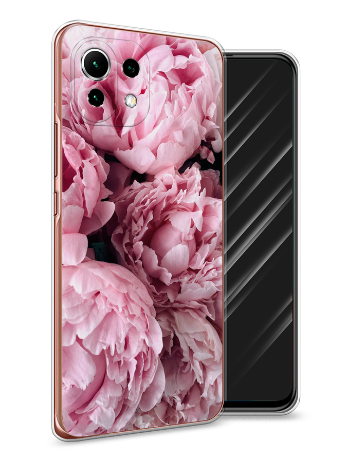 

Чехол Awog на Xiaomi Mi 11 Lite "Нежные пионы", Разноцветный, 310250-8