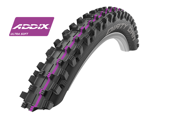 Велосипедная покрышка Schwalbe 27.5x2.35 DIRTY DAN Addix Ultra Soft Super Gravity, TL Easy