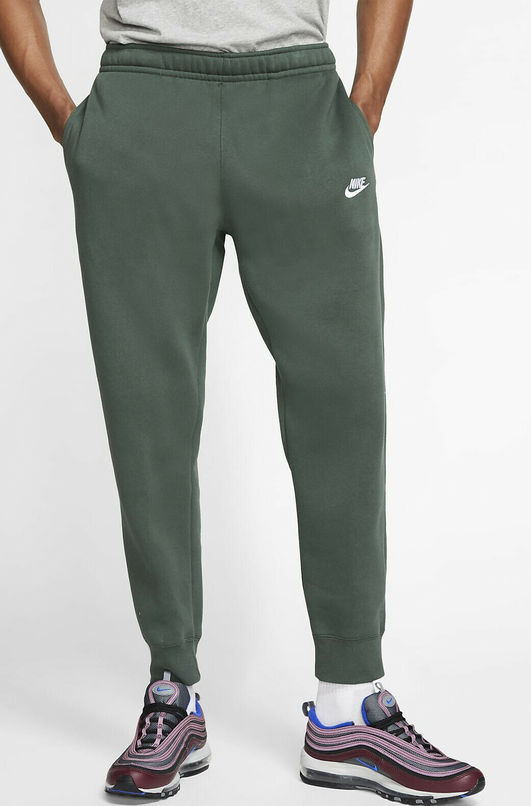 Спортивные брюки мужские Nike 826431-337 зеленые S