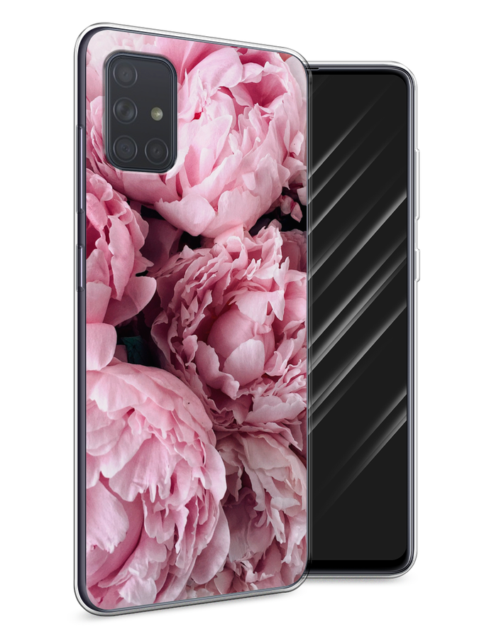 

Чехол Awog на Samsung Galaxy A71 "Нежные пионы", Разноцветный, 29050-8
