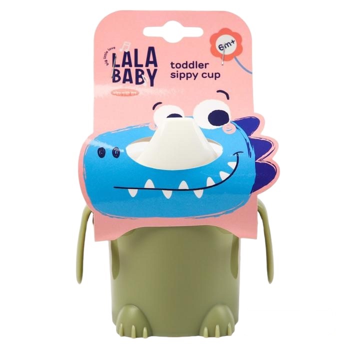 

Поильник детский с твёрдым носиком Play with Me Hello, Dino!, 300 мл, цвет липовый