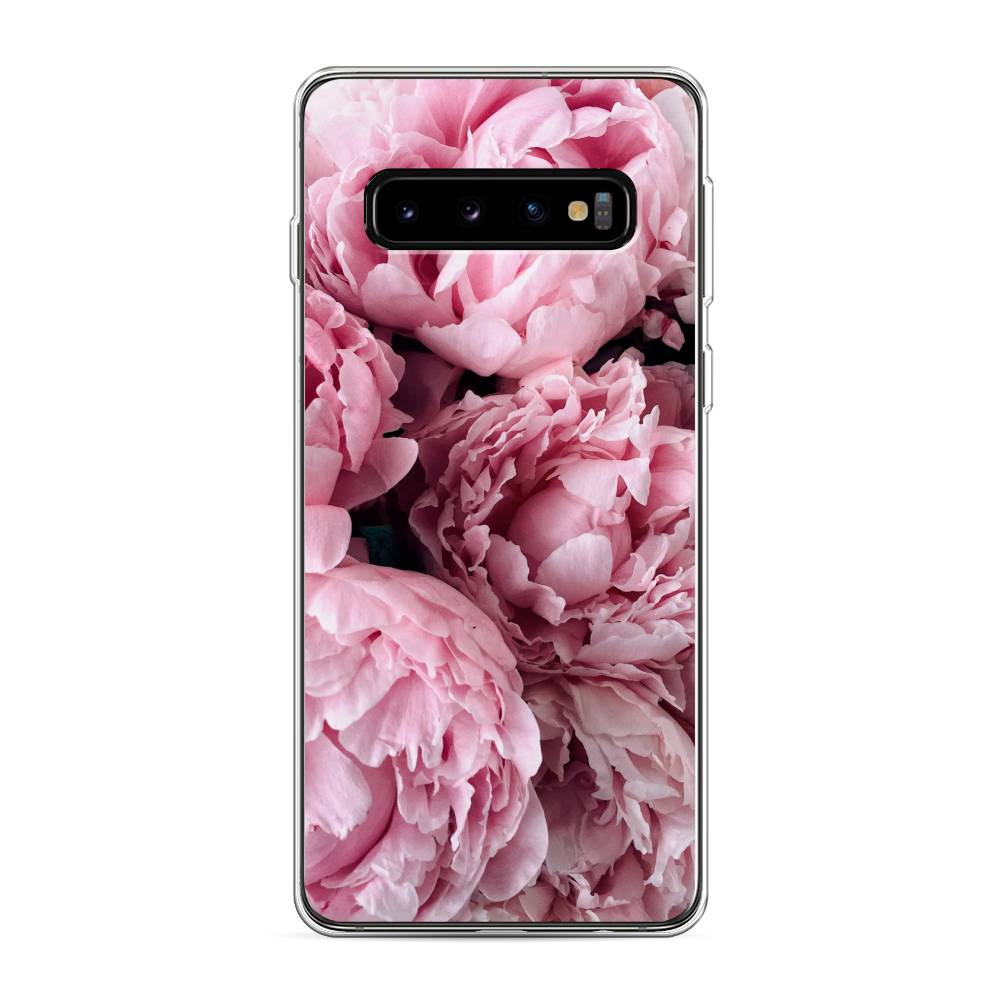 фото Чехол awog "нежные пионы" для samsung galaxy s10