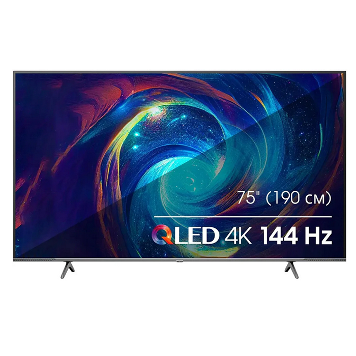

75 Телевизор Hisense 75E7KQ PRO, QLED, 4K Ultra HD, темно-серый, СМАРТ ТВ, VIDAA