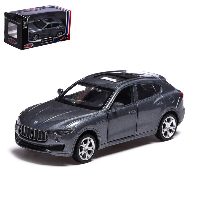 

Машина металлическая MASERATI LEVANTE, 1:43, инерция, открываются двери, цвет серый, Серебристый