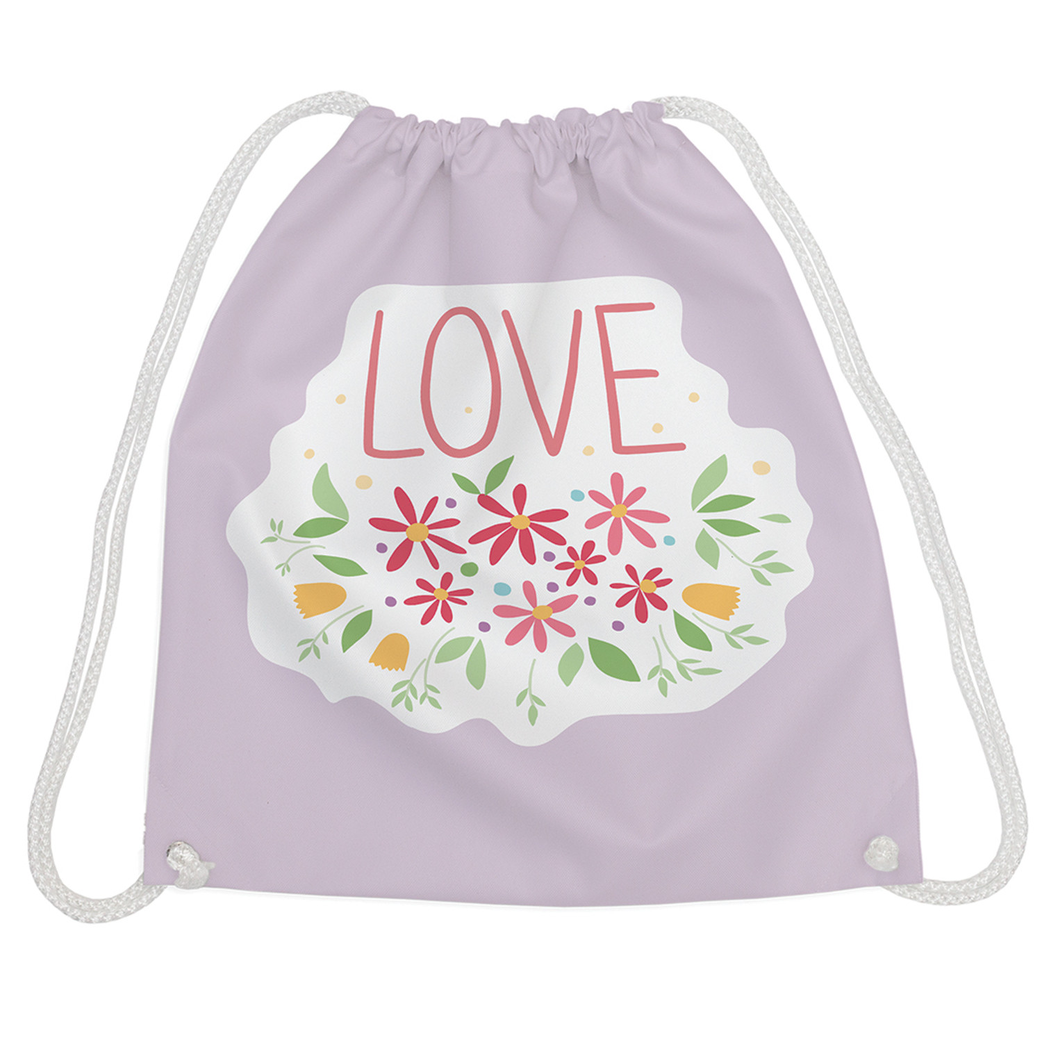 

Мешок для обуви унисекс JoyArty LOVE фиолетовый, 40x38х1 см, LOVE