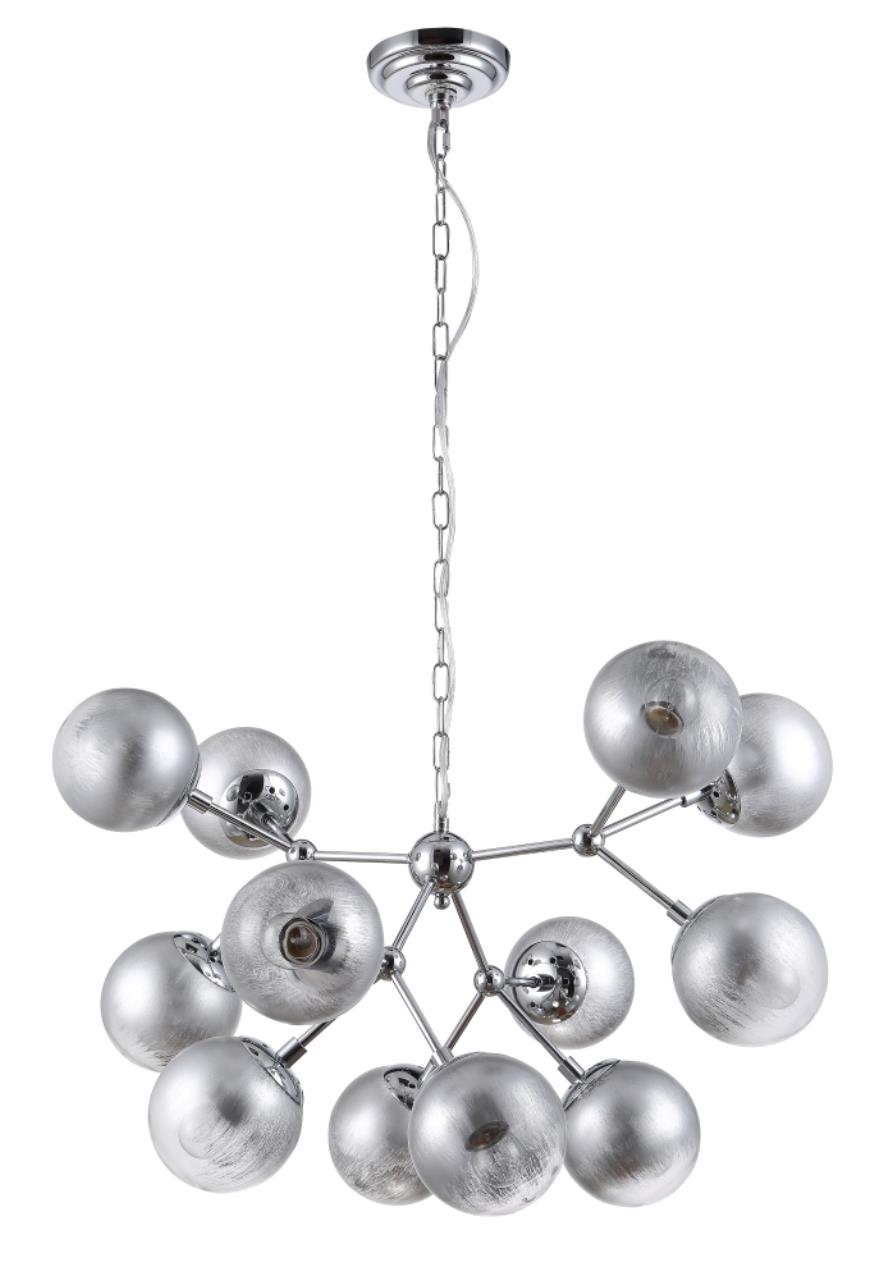 

Светильник подвесной Crystal Lux MEDEA, MEDEA SP12 CHROME, 720W, Е27