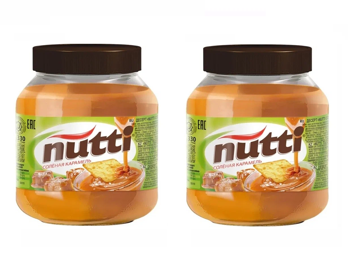 

Ореховая паста Nutti десертная Соленая карамель, 330 г х 2 шт