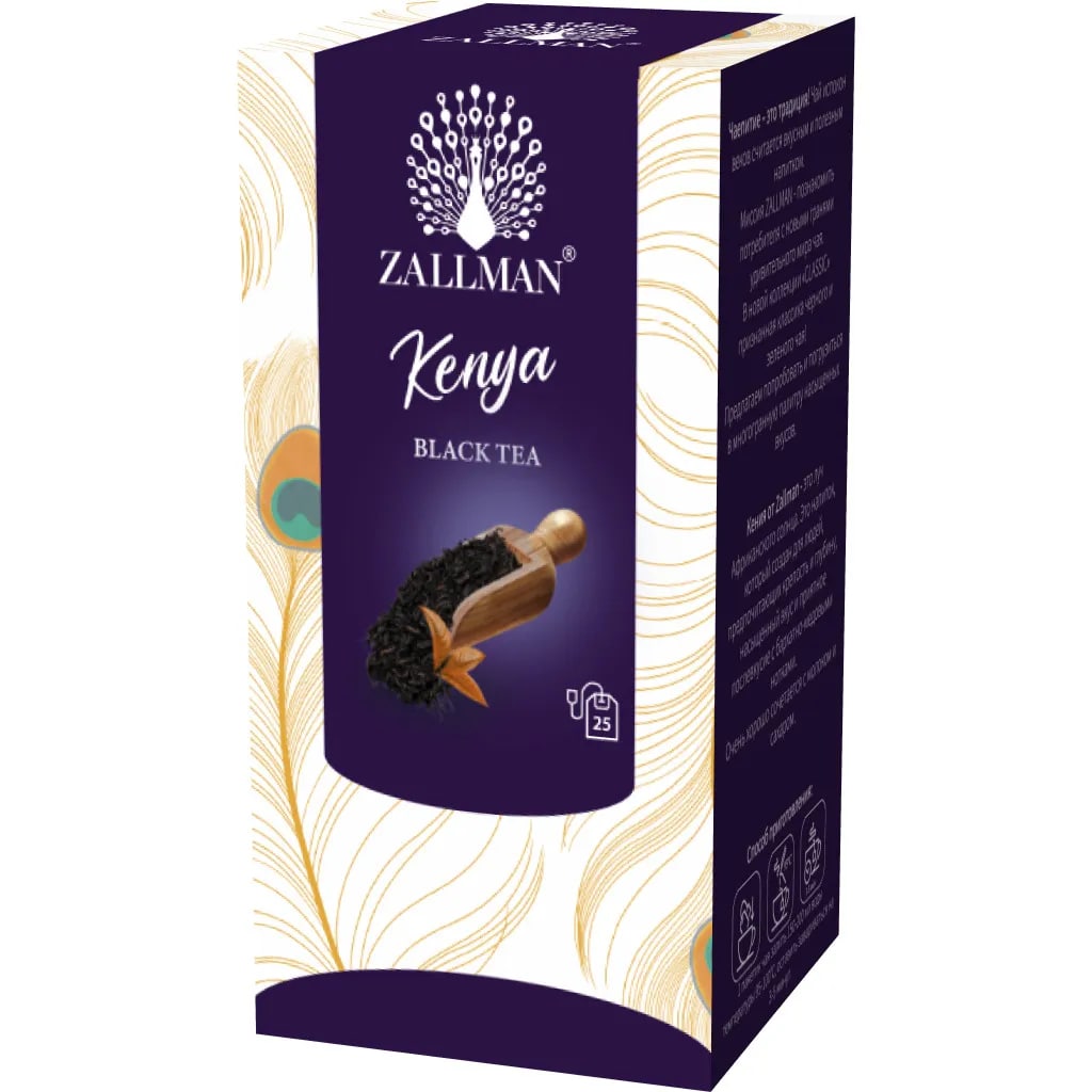 Чай черный Zallman Кения в пакетиках 2 г х 25 шт.