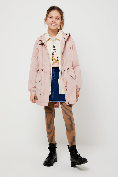 

Парка из плащевой ткани Sela 1803051301 Розовый 140, 1803051301