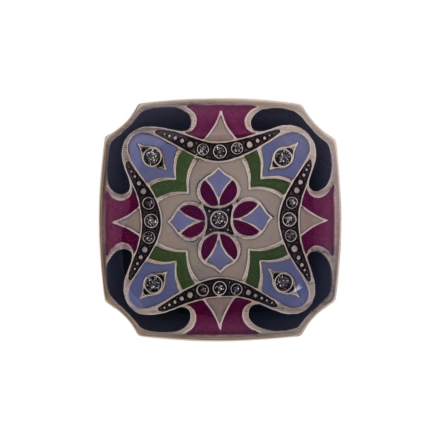 

Брошь из бижутерного сплава с эмалью Clara Bijoux F53916 BW, F53916 BW