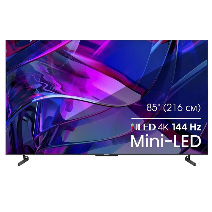 

85 Телевизор Hisense 85U7KQ, QLED, 4K Ultra HD, темно-серый, СМАРТ ТВ, VIDAA