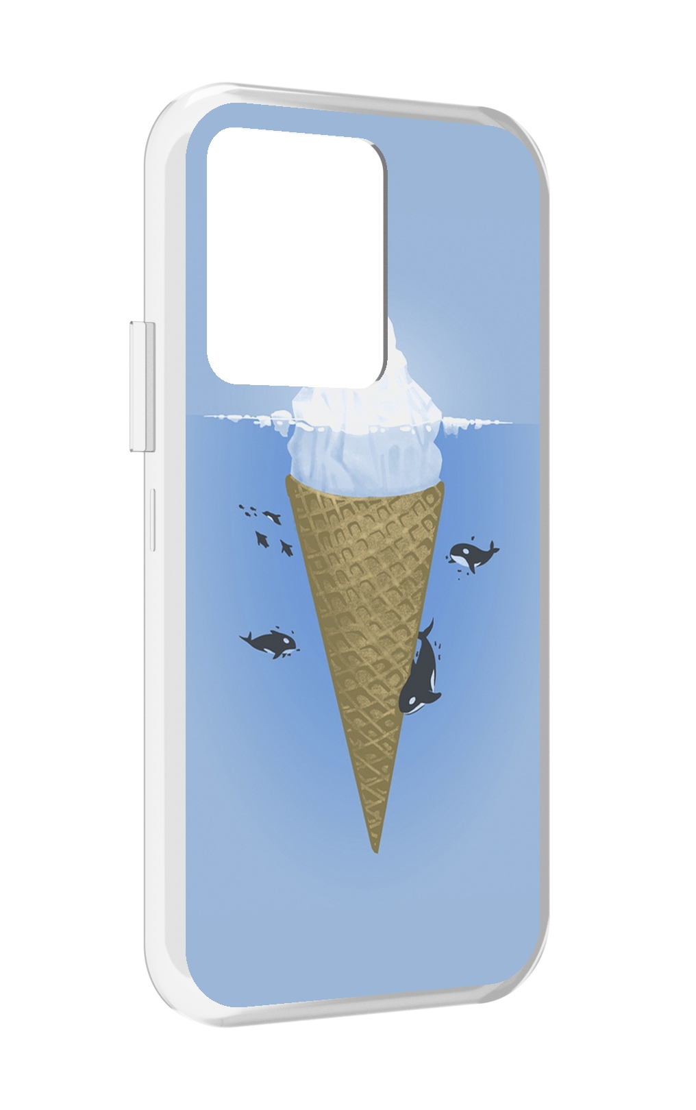 

Чехол MyPads мороженное-у-косаток для Vivo iQOO 10, Прозрачный, Tocco