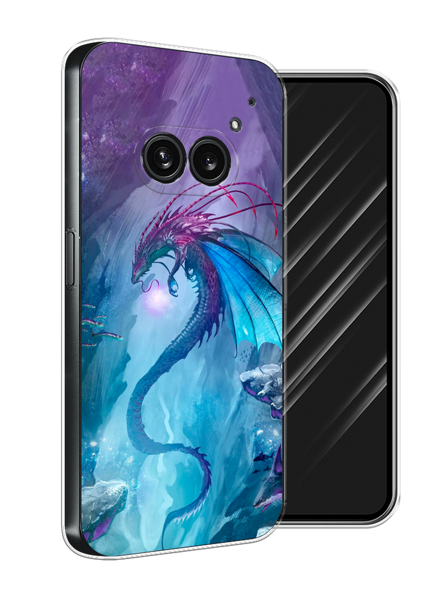 

Чехол Awog на Nothing Phone 2a "Водный дракон", Голубой;фиолетовый;синий, 3300350-1