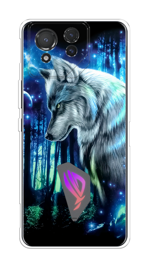 

Чехол на Asus ROG Phone 8 "Сказочный волк", Синий;серебристый;черный, 45150-1