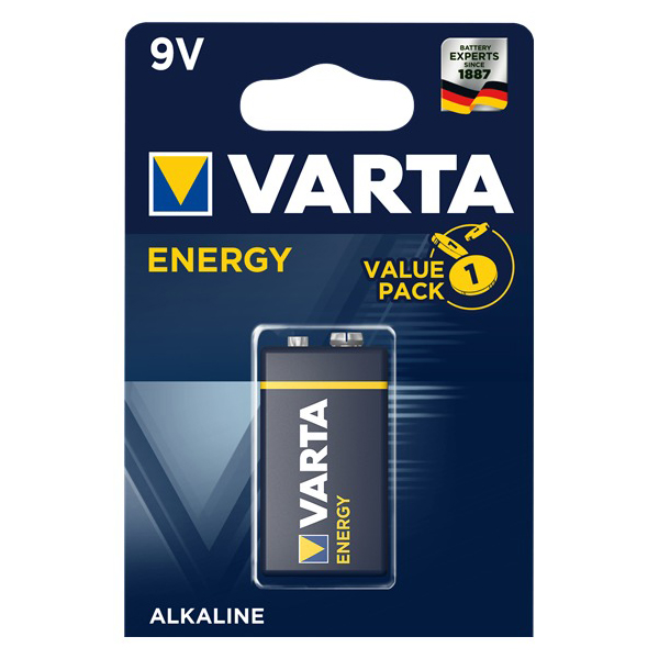 

9V Батарейка VARTA Energy 6LR61 BL1 Alkaline, 1 шт.