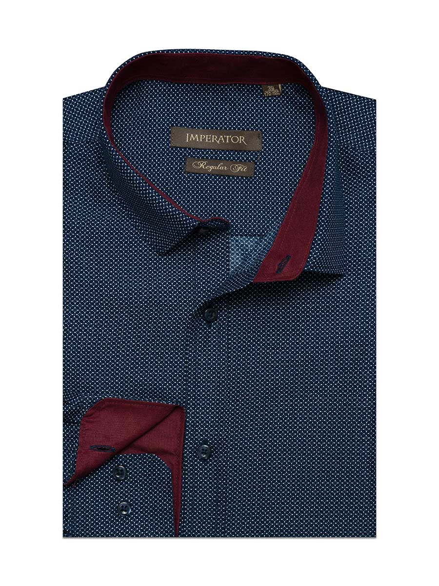 Рубашка мужская Imperator Twist 15 синяя 41/178-186