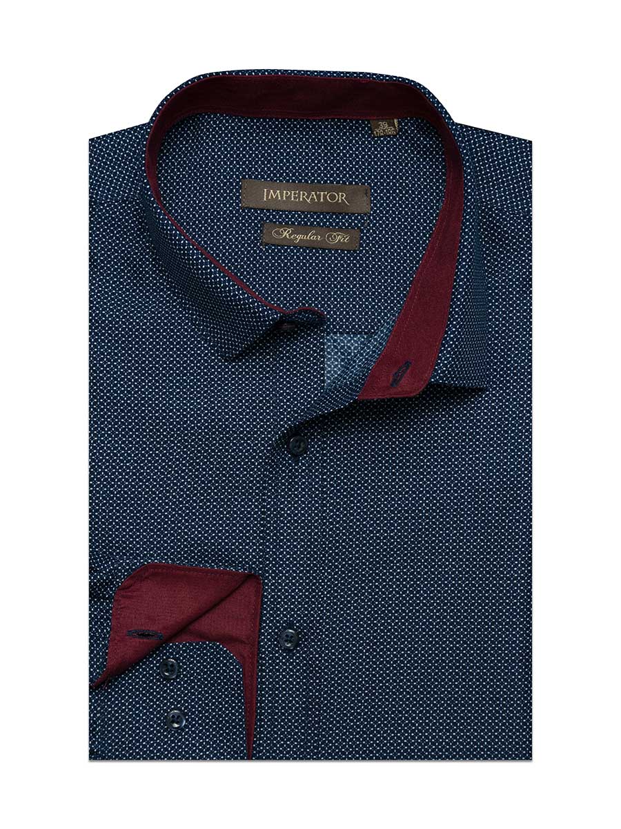 

Рубашка мужская Imperator Twist 15 синяя 43/178-186, Синий, Twist 15