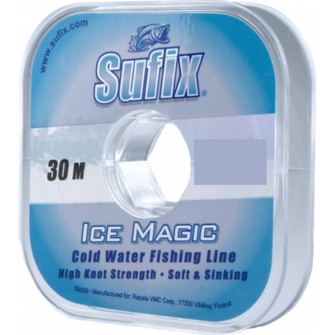 

Леска монофильная SUFIX Ice Magic прозрачная 30 м, 0,095 мм, 1,0 кг, Прозрачный, Ice Magic