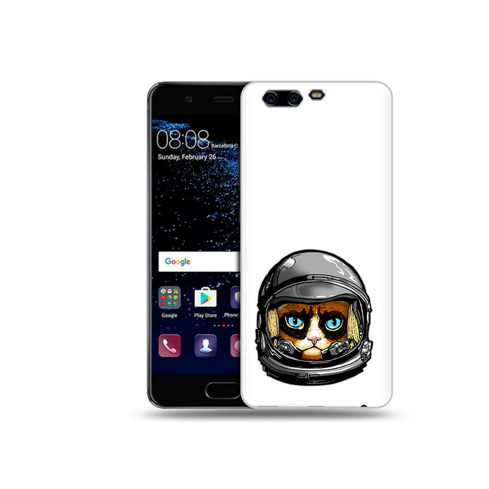 

Чехол MyPads Tocco для Huawei P10 кот космонавт (PT60870.50.400), Прозрачный, Tocco