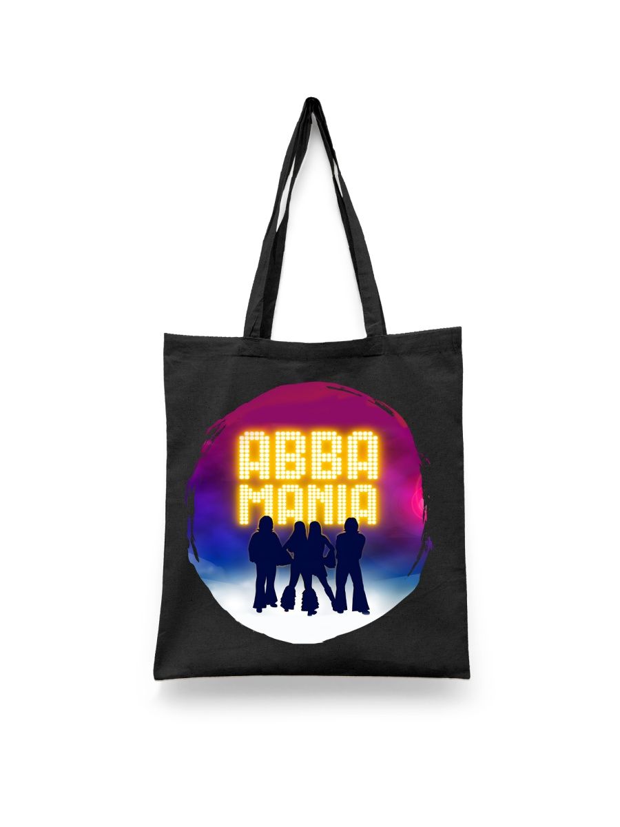 

Шоппер унисекс Каждому Своё Abba/Абба/Группа MGAB10, черный, Abba/Абба/Группа MGAB10