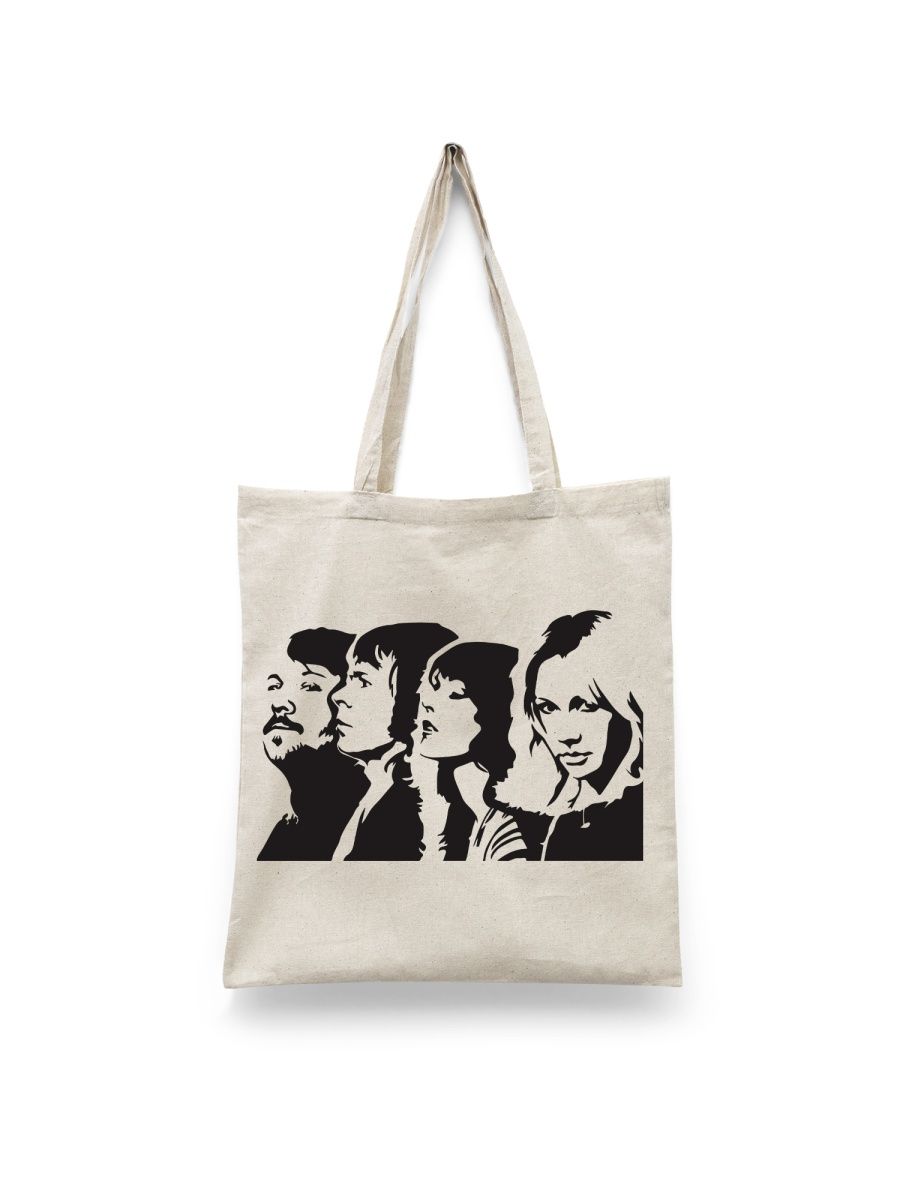 

Шоппер унисекс Каждому Своё Abba/Абба/Группа MGAB8, белый, Abba/Абба/Группа MGAB8
